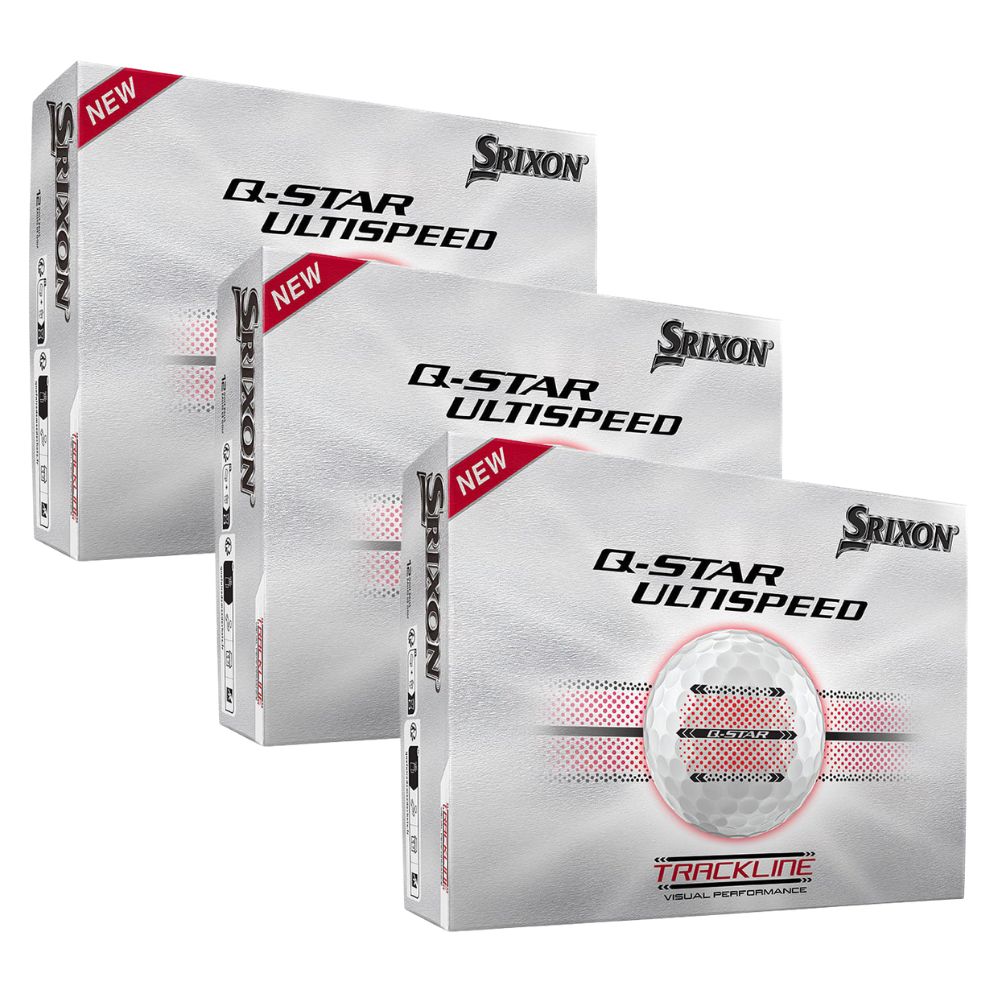 Srixon 2026 Q-Star Ultispeed Track Golf Balls White - Buy 2 Dozen, Get 1 Free
