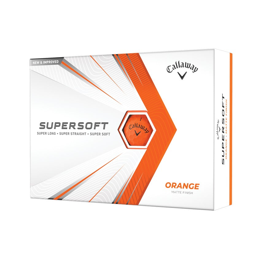 Callaway Supersoft Matte Orange Golf Balls 1 Dozen