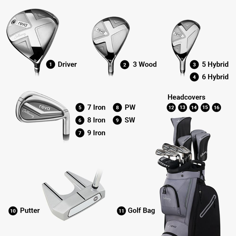 Callaway Women's Reva 11-Piece Cart Bag Complete Set 2026