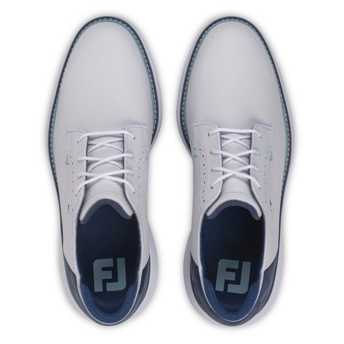 FootJoy Men's Traditions Camo Blucher Golf Shoes - 57977 White/Midnight Camo/Marine