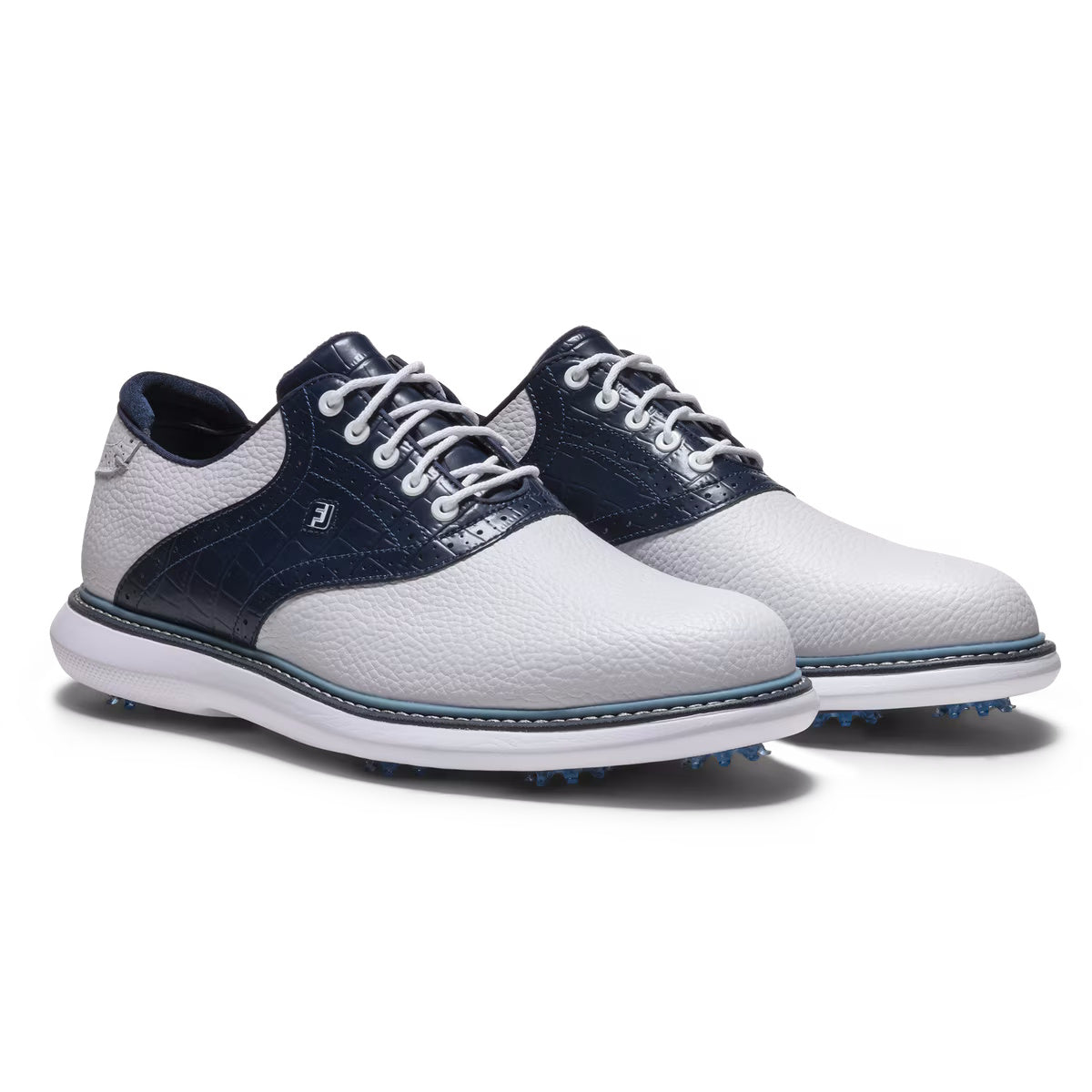 FootJoy Men's Traditions Golf Shoes - 57981 White/Peacoat/Marine