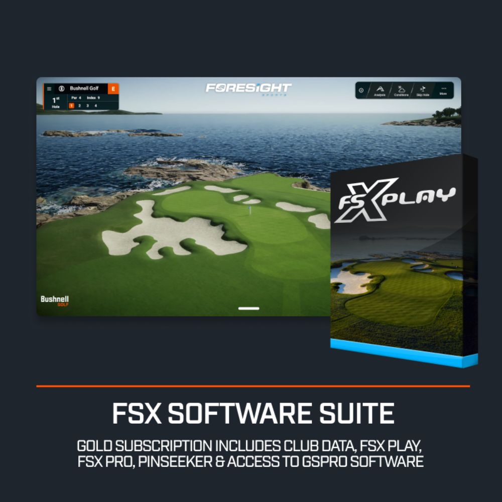 Bushnell Circle B Launch Pro Indoor LPi Golf Launch Monitor and Simulator