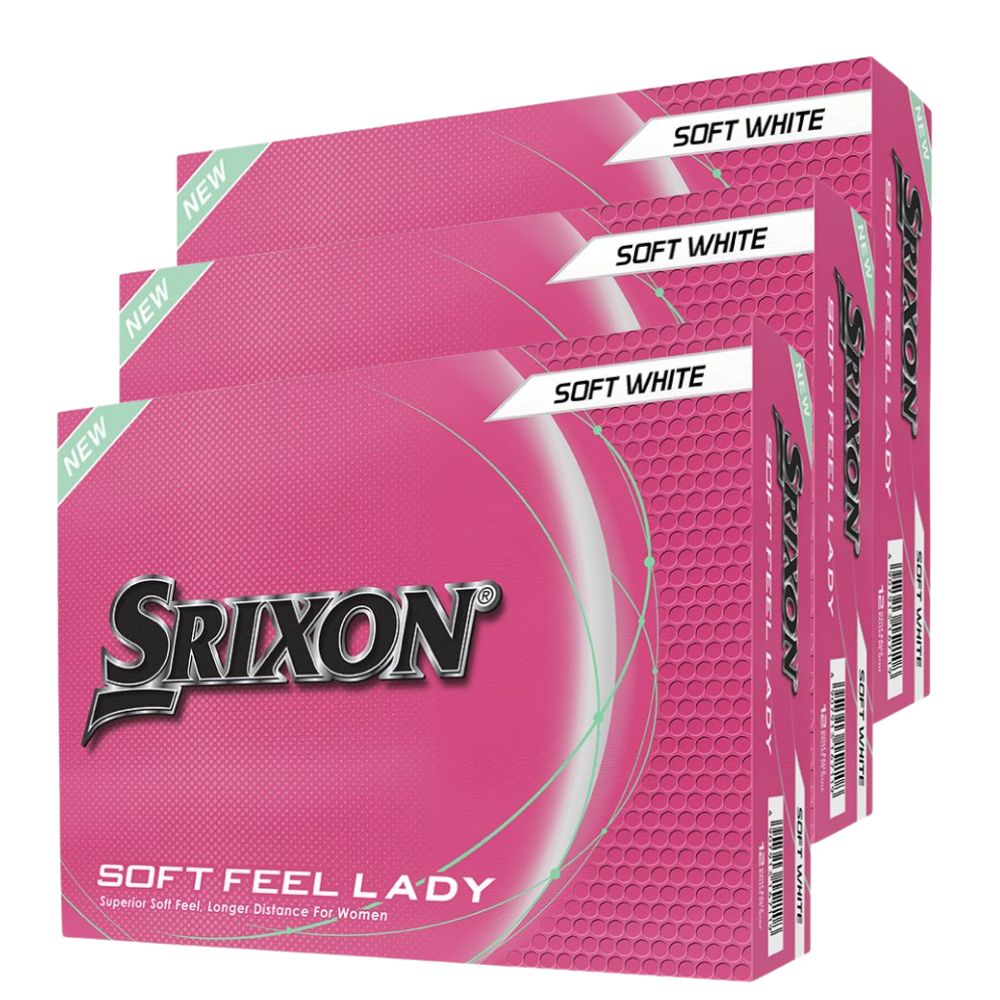 Srixon Ladies Soft Feel 14 White Golf Balls - Buy 2 Dozen, Get 1 Free