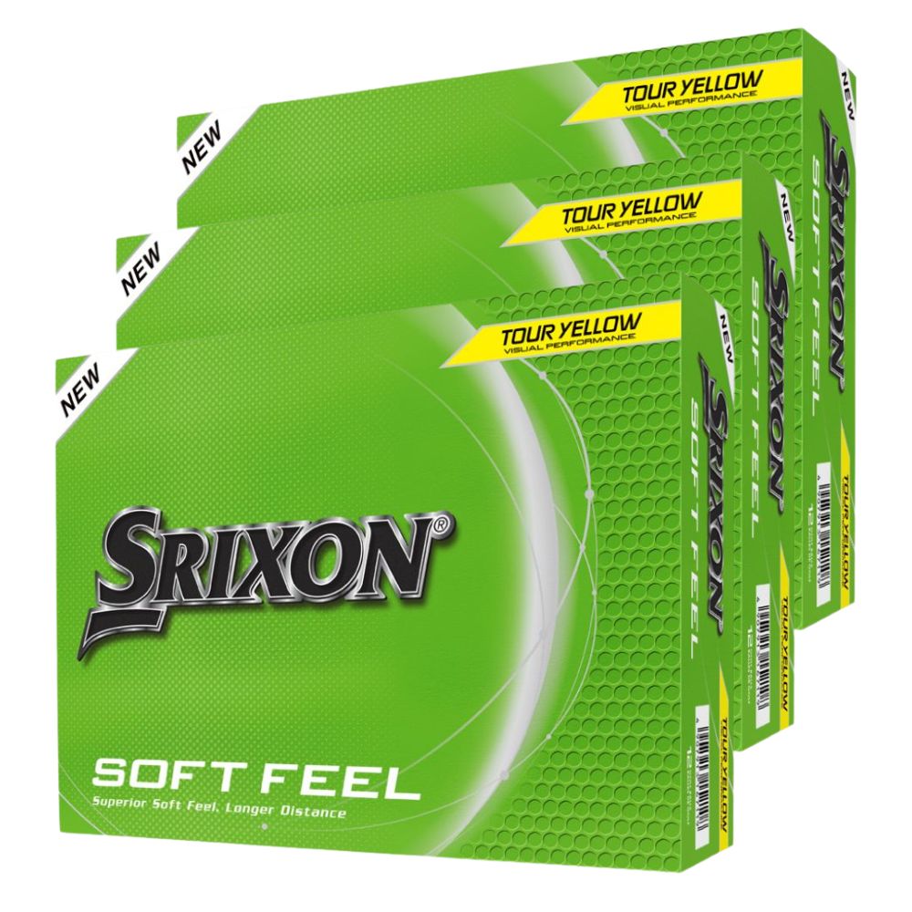 Srixon Soft Feel 14 Yellow Golf Balls - Buy 2 Dozen, Get 1 Free
