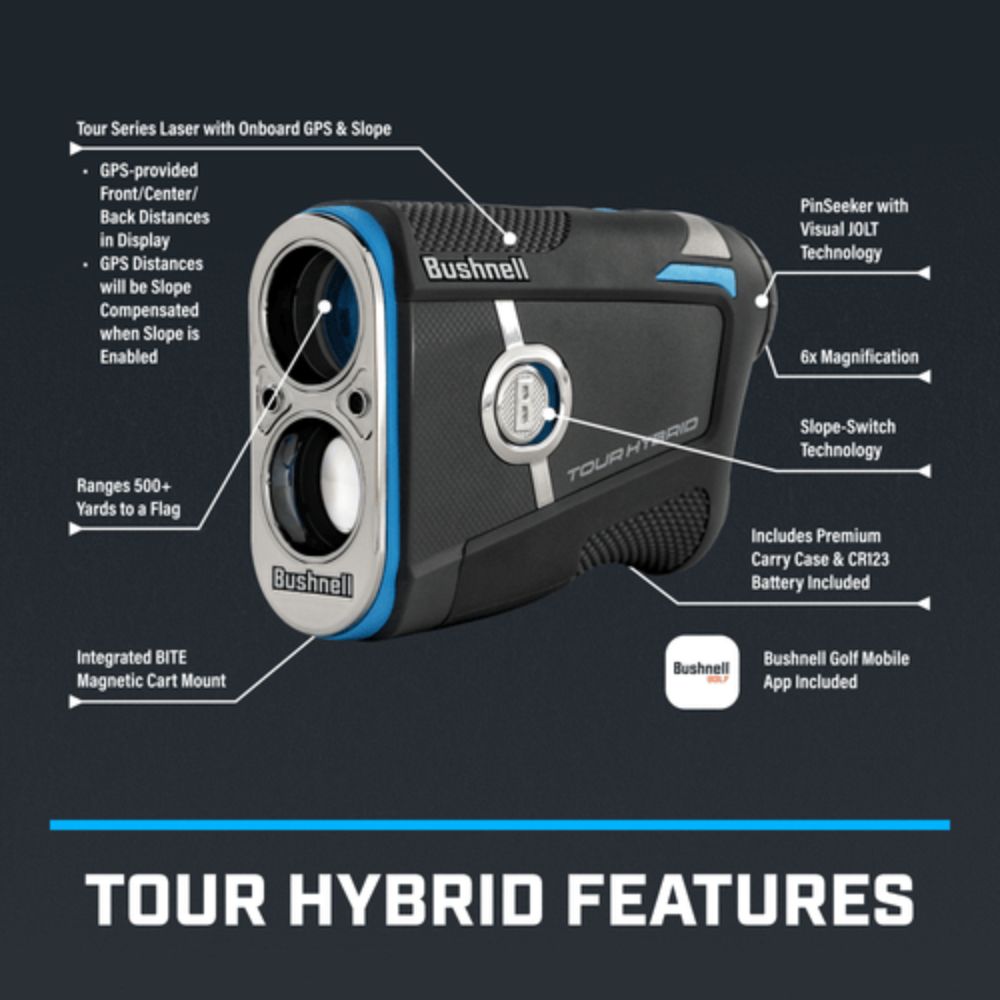 Bushnell Tour Hybrid Laser Golf Rangefinder