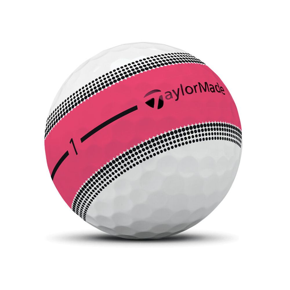 Taylormade 2025 Tour Response Stripe Neon Pink Golf Balls