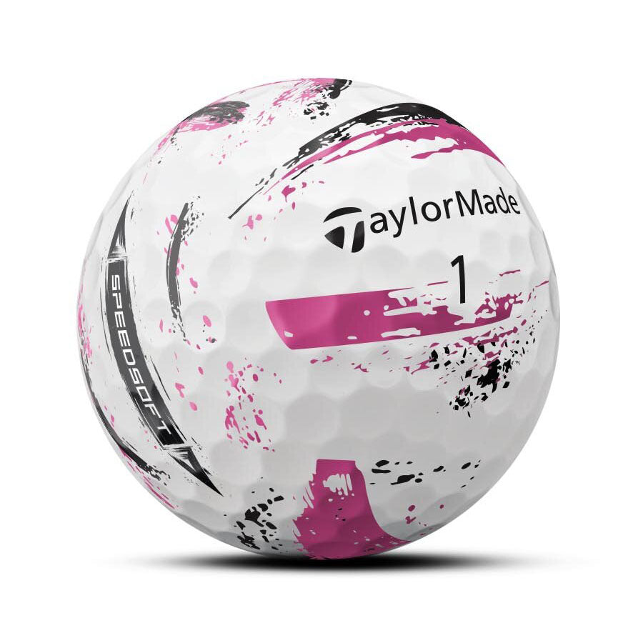 TaylorMade 2024 SpeedSoft Ink Pink Golf Balls (1 Dozen)
