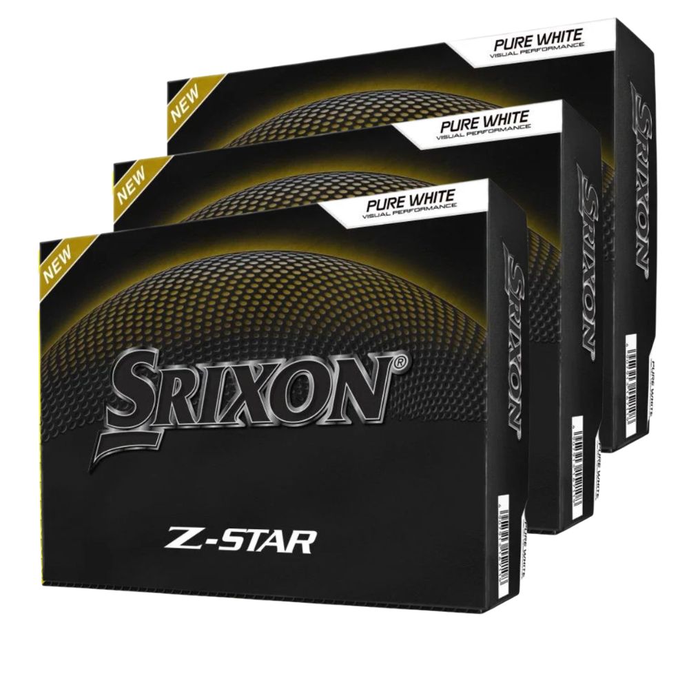 Srixon Z-Star 9 White Golf Balls - Buy 2 Dozen, Get 1 Free