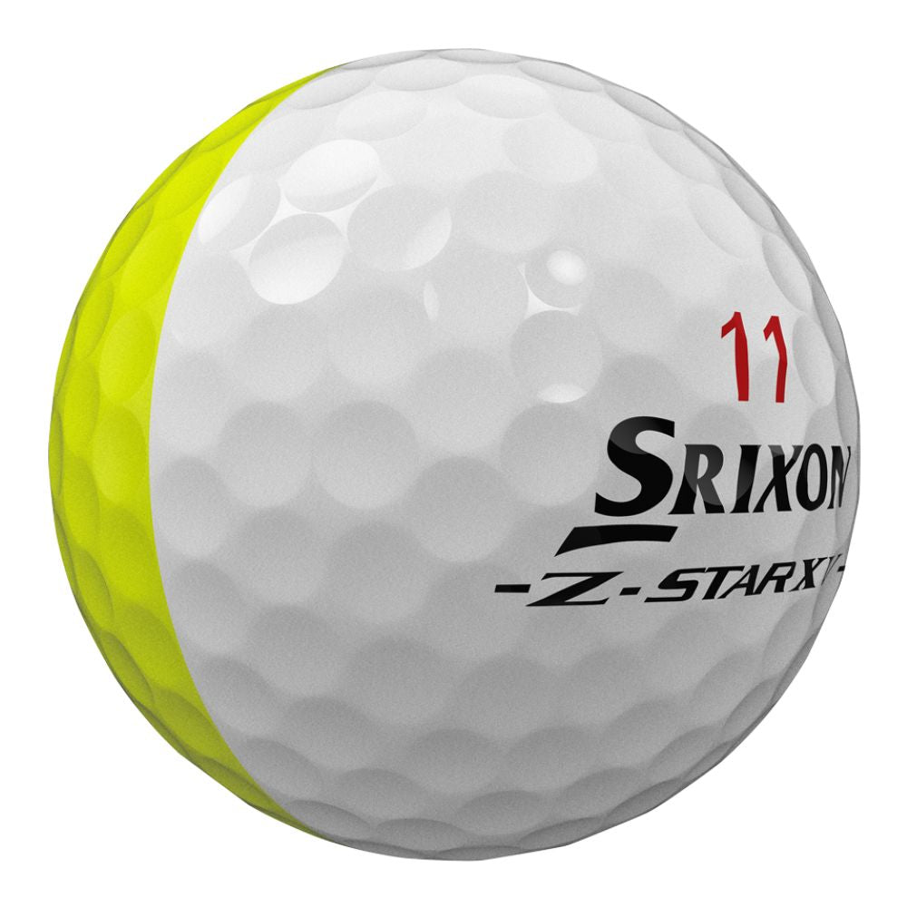 Srixon Z-Star XV 9 Divide White/Yellow Golf Balls - Buy 2 Dozen, Get 1 Free
