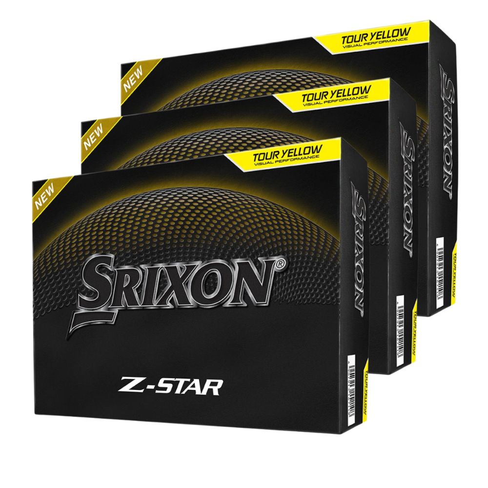Srixon Z-Star 9 Tour Yellow Golf Balls - Buy 2 Dozen, Get 1 Free