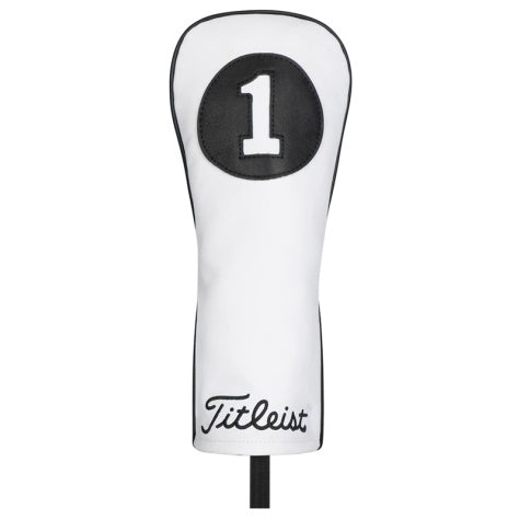 Titleist White Leather Driver Headcover