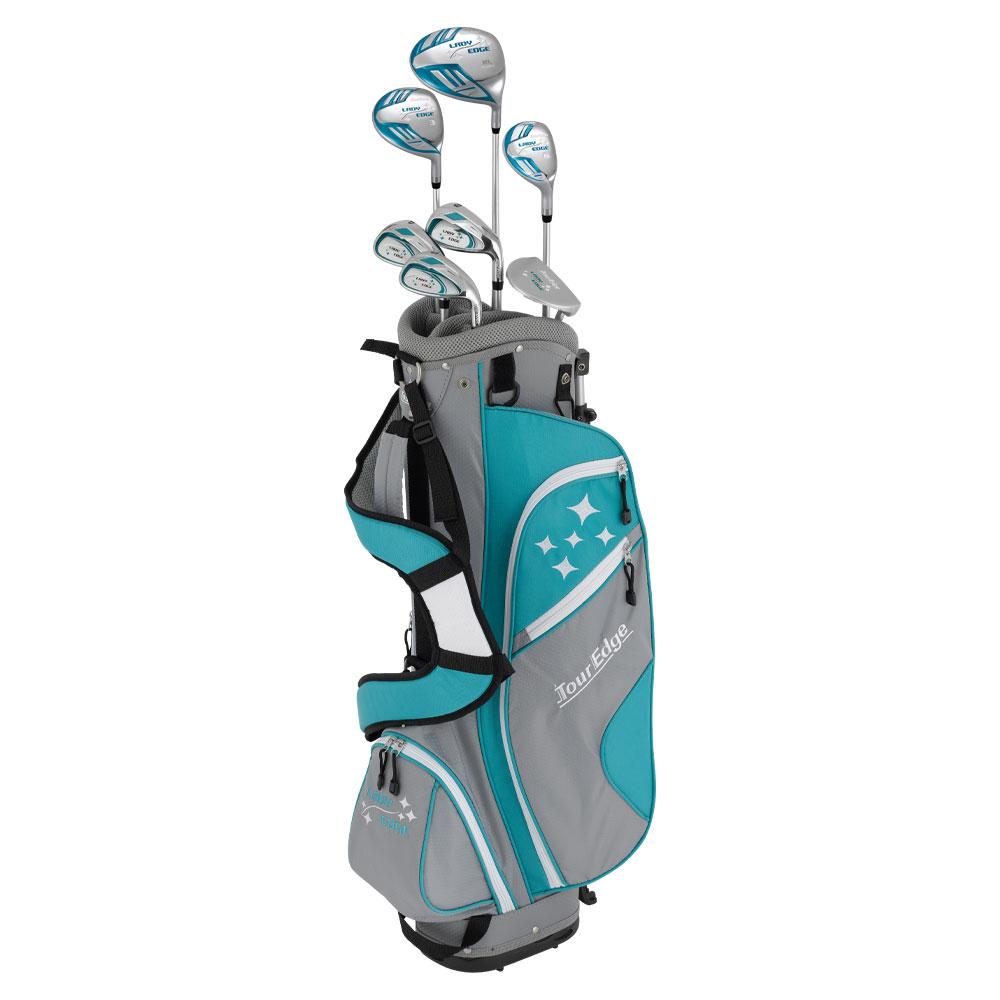 Tour Edge Lady Edge Turquoise Complete Set w/ Stand Bag