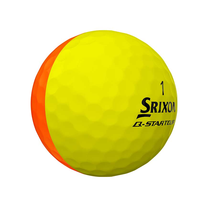 Srixon Q Star Tour Divide Golf Balls 1 Dozen - Brite Orange/Yelow