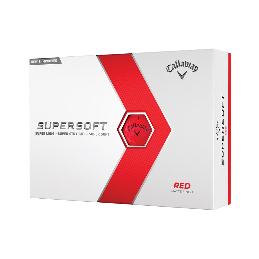 Callaway Supersoft Red Golf Balls 2023 (1 Dozen)