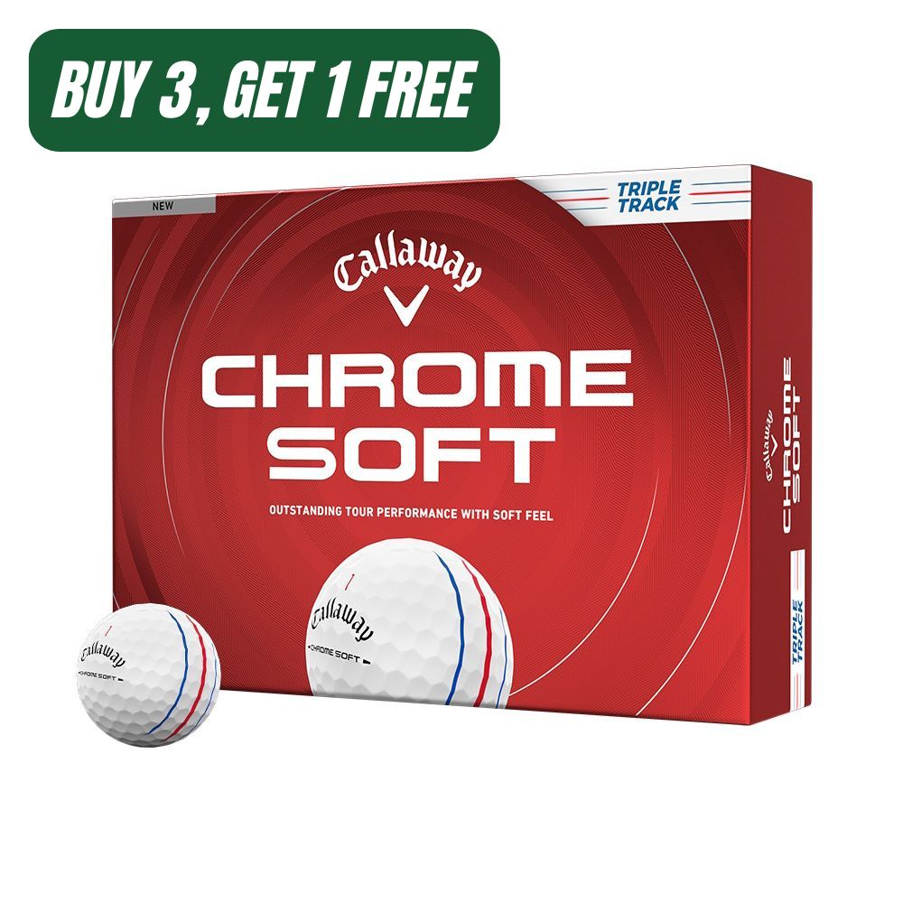 Callaway Chrome Soft Triple Track 26 White Golf Balls Promo (4-Dozen)