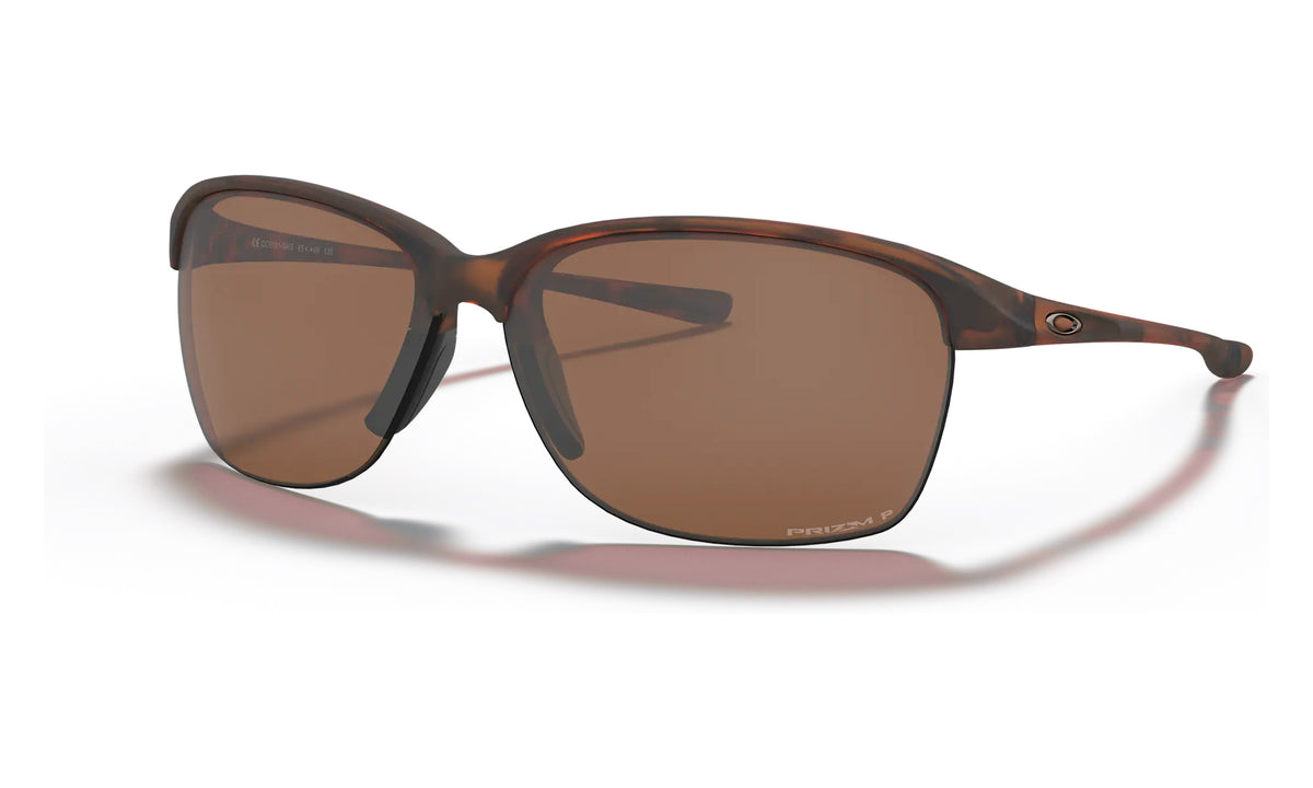 Oakley Unstoppable Sunglasses Matte Brown Tortoise Frame PRIZM Tungsten Polarized Lens