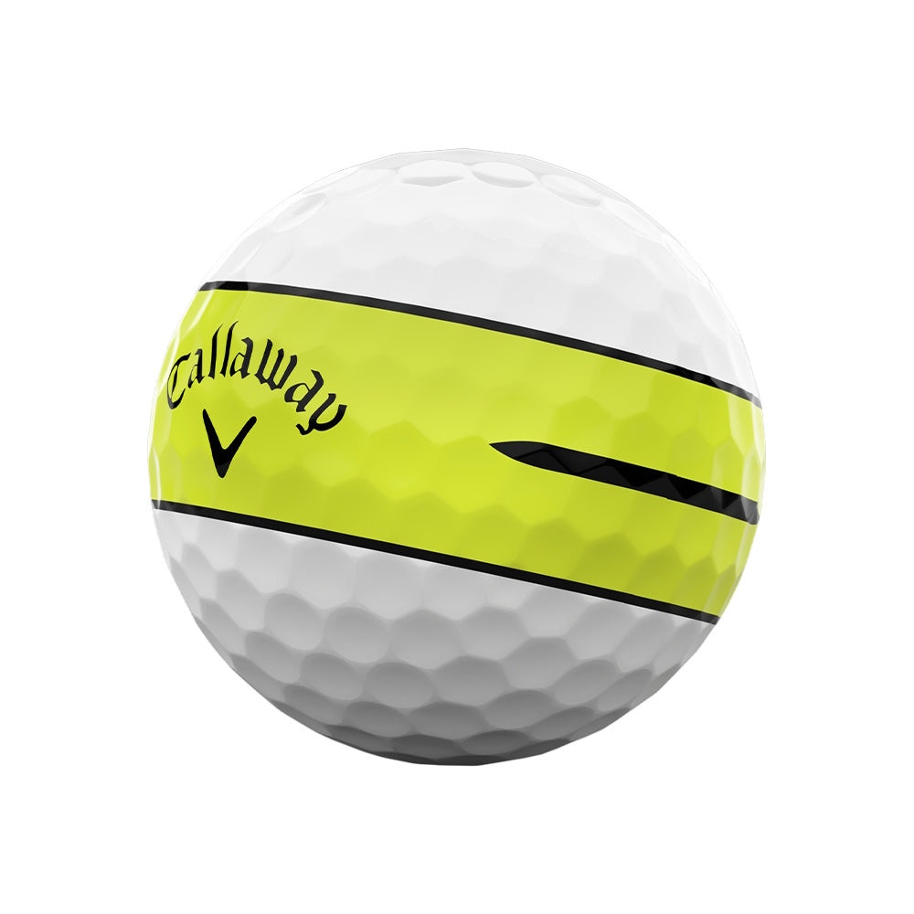 Callaway Chrome Tour 360 Stripe 26 Yellow Golf Balls Promo (4-Dozen)