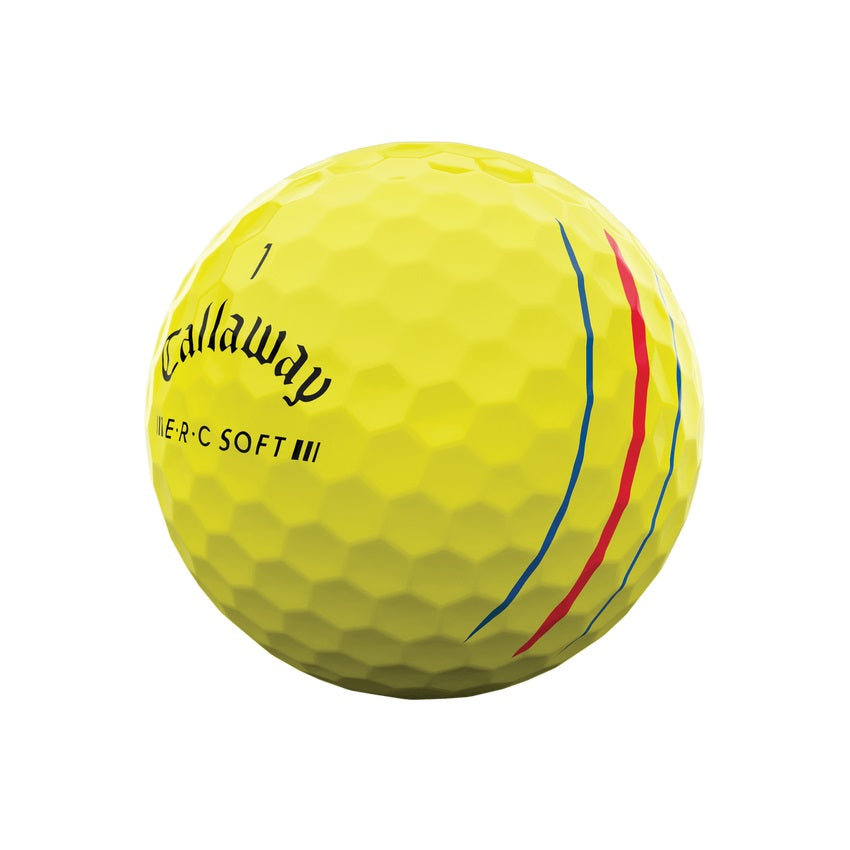Callaway ERC Soft Triple Track Yellow Golf Balls 2023 (1 Dozen)