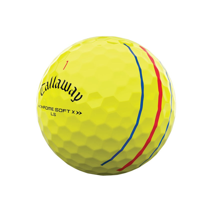 Callaway Chrome Soft X LS Triple Track Yellow Golf Balls (1 Dozen)