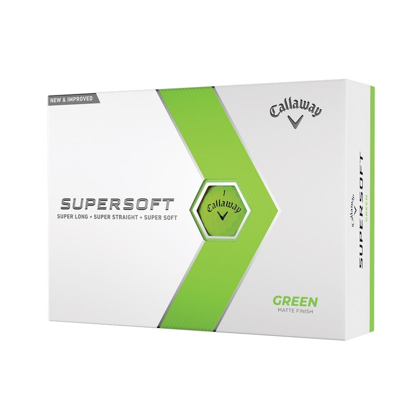 Callaway Supersoft Green Golf Balls 2023 (1 Dozen)