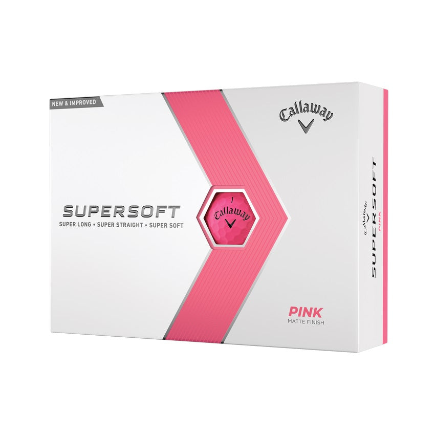 Callaway Supersoft Pink Golf Balls 2023 (1 Dozen)