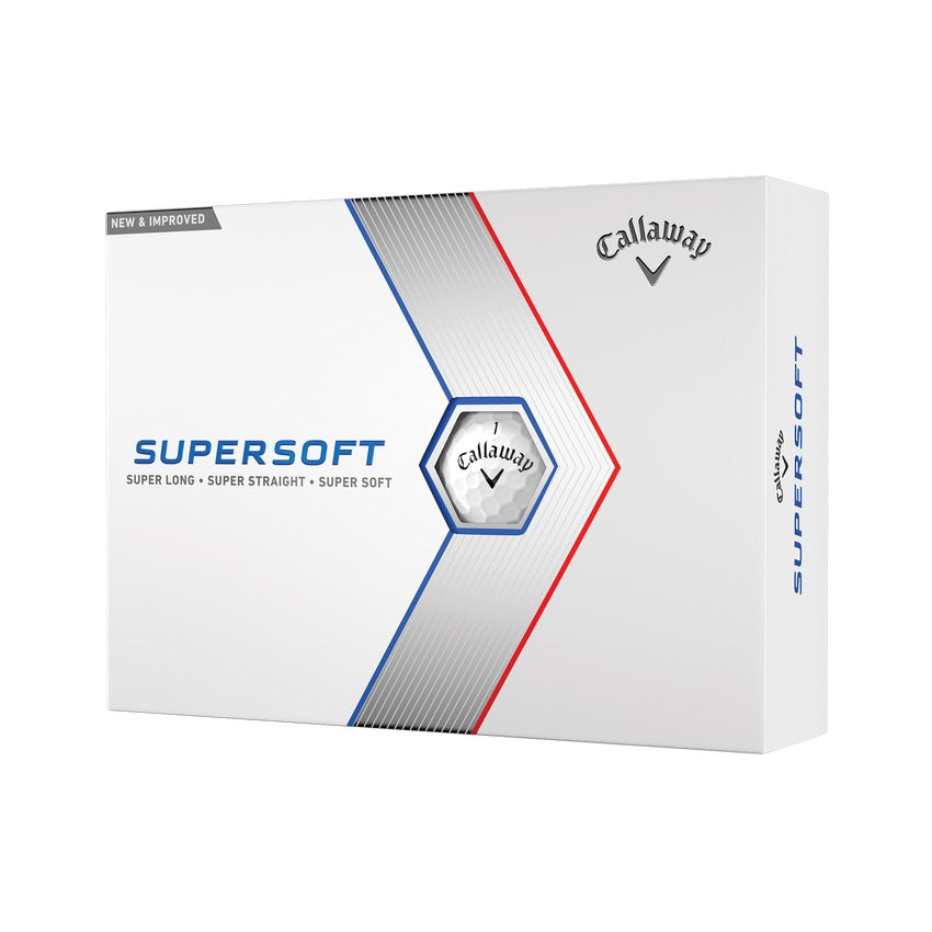 Callaway Supersoft White Golf Balls 2023 (1 Dozen)