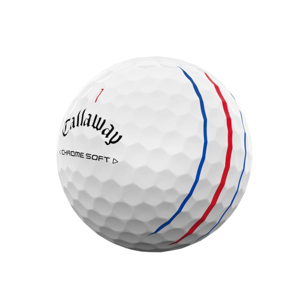 最新 キャロウェイ CHROME SOFT トリプルトラック 2024年　20個 Callaway Chrome Soft Triple Track 2024 White (1 Dozen