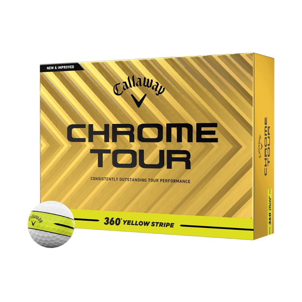 Callaway Chrome Tour 24 360 Yellow Stripe Golf Balls