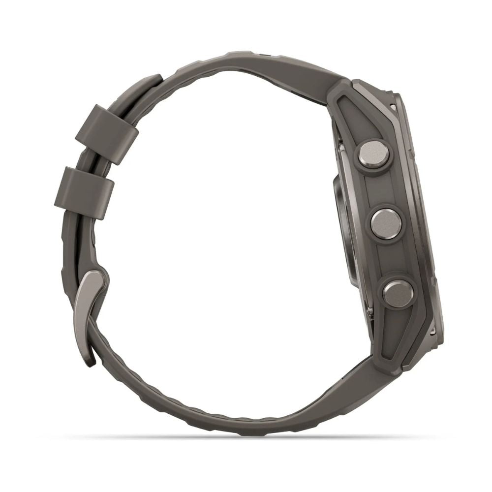 Garmin Fenix 9 GPS Watch 51mm Titanium with Pebble Gray Silicone Band