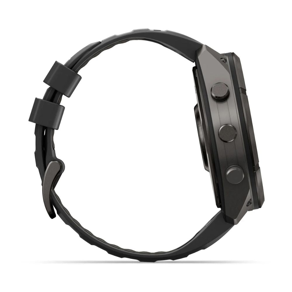 Garmin Fenix 9 Pro 51 mm Carbon Gray DLC Titanium with Black/Pebble Gray Silicone Band