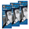 FootJoy RainGrip White Golf Gloves - 3 Pack