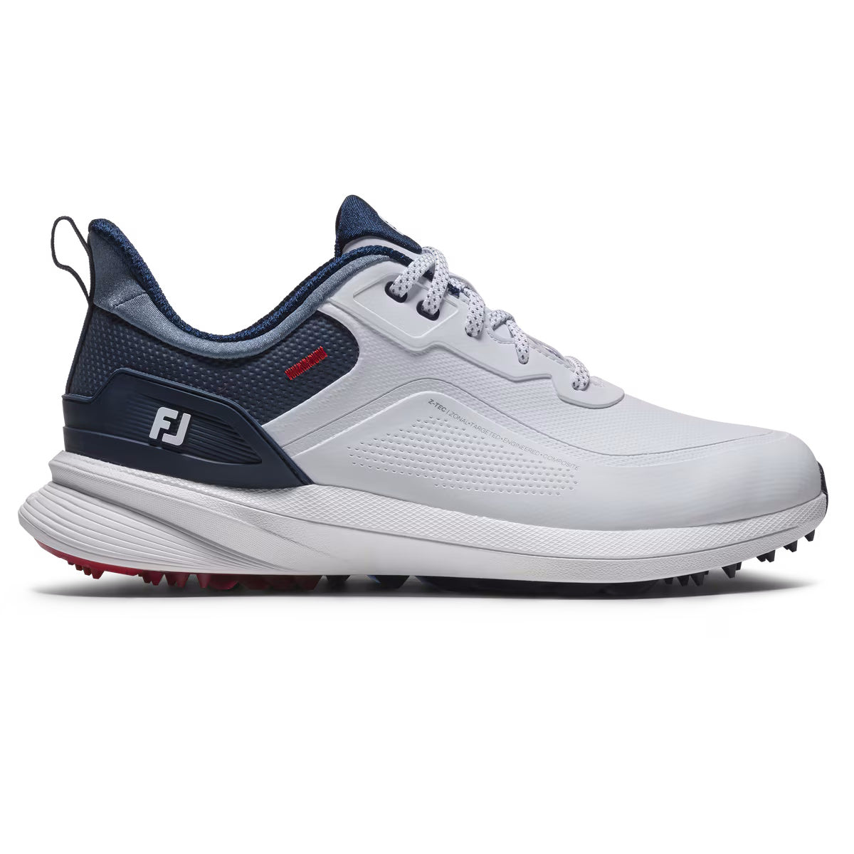 FootJoy Mens Pro/SL Spikeless Golf Shoes - 56949 White/Blue/Red
