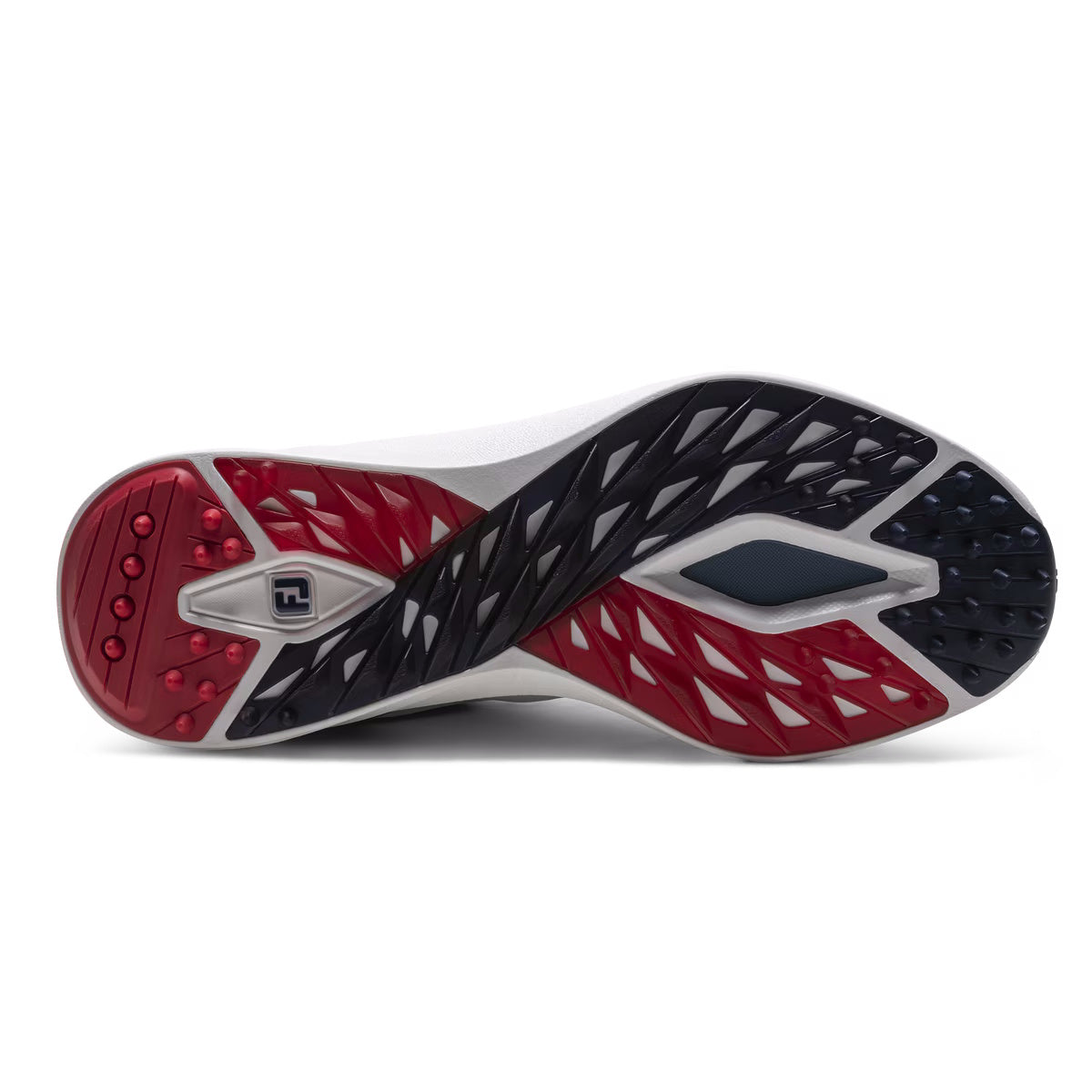 FootJoy Mens Pro/SL Spikeless Golf Shoes - 56949 White/Blue/Red