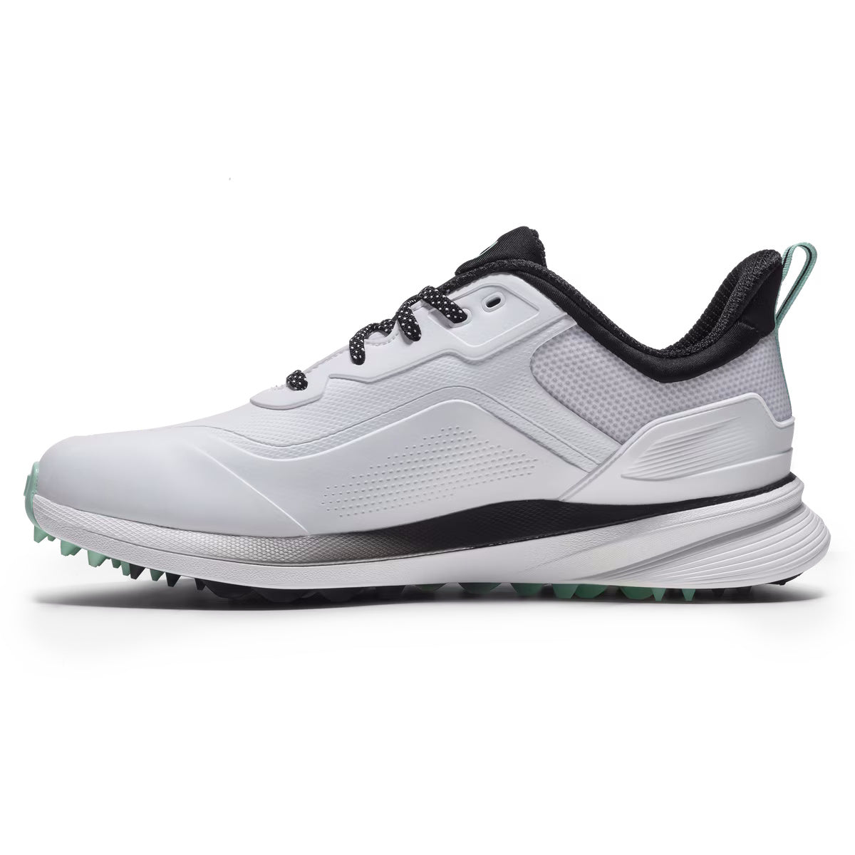 FootJoy Mens Pro/SL Spikeless Golf Shoes - 56950 White/Sea Glass/Black