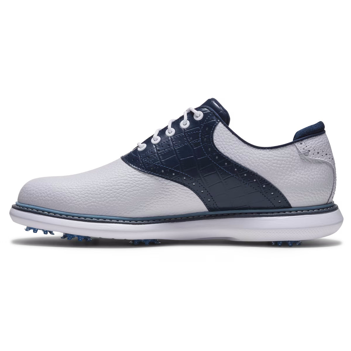 FootJoy Men's Traditions Golf Shoes - 57981 White/Peacoat/Marine