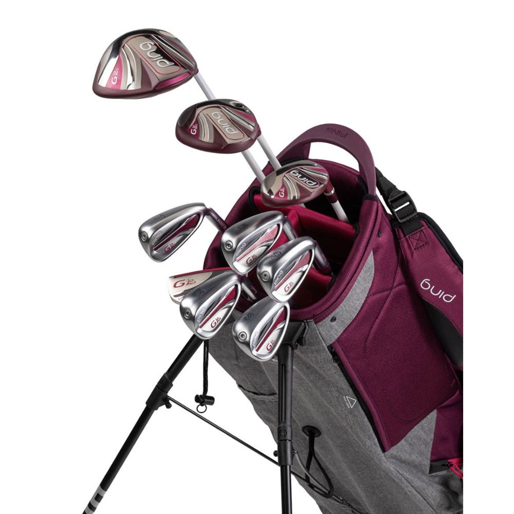 PING Women&#39;s G Le 2 10-Piece Complete Golf Set with Hoofer Stand Bag