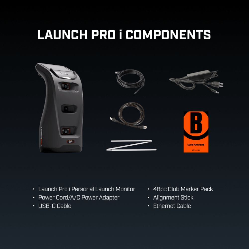 Bushnell Circle B Launch Pro Indoor LPi Golf Launch Monitor and Simulator