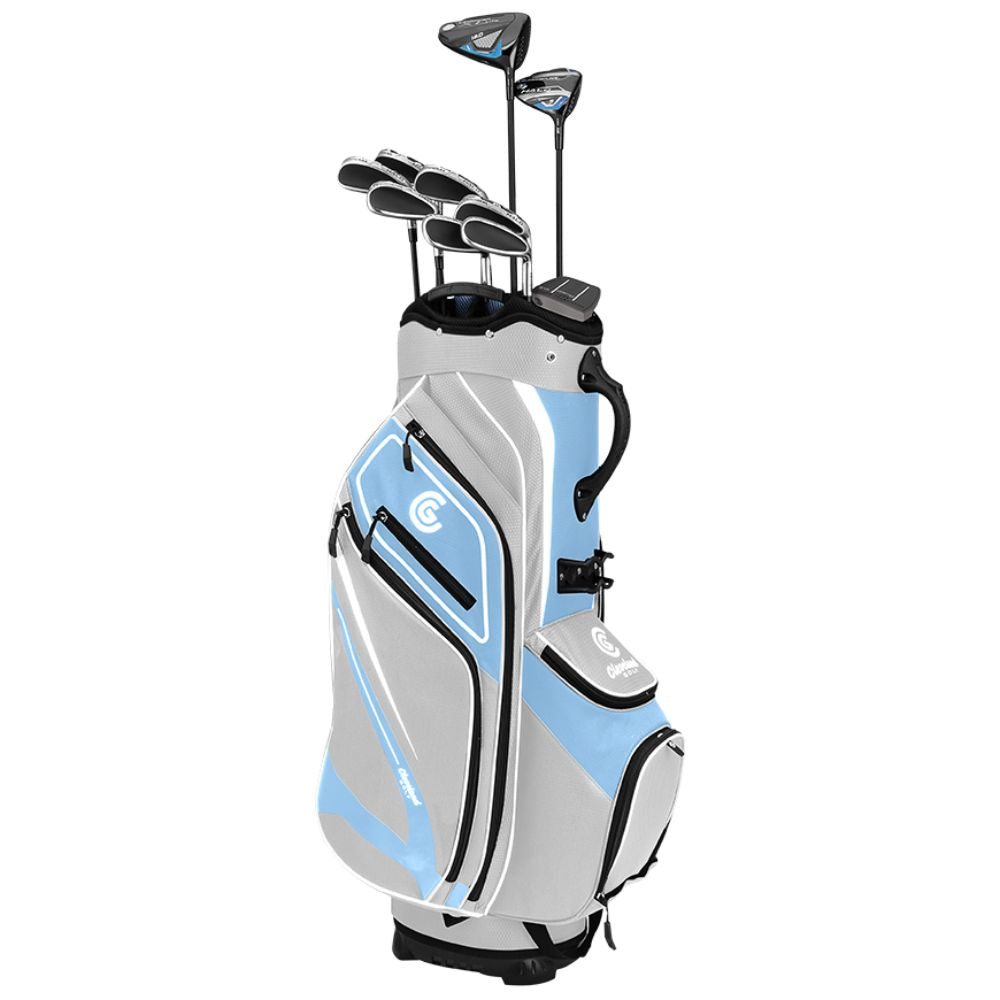 Cleveland Womens Launcher XL HALO 24 Complete Set Grey/Blue Ladies Right Hand