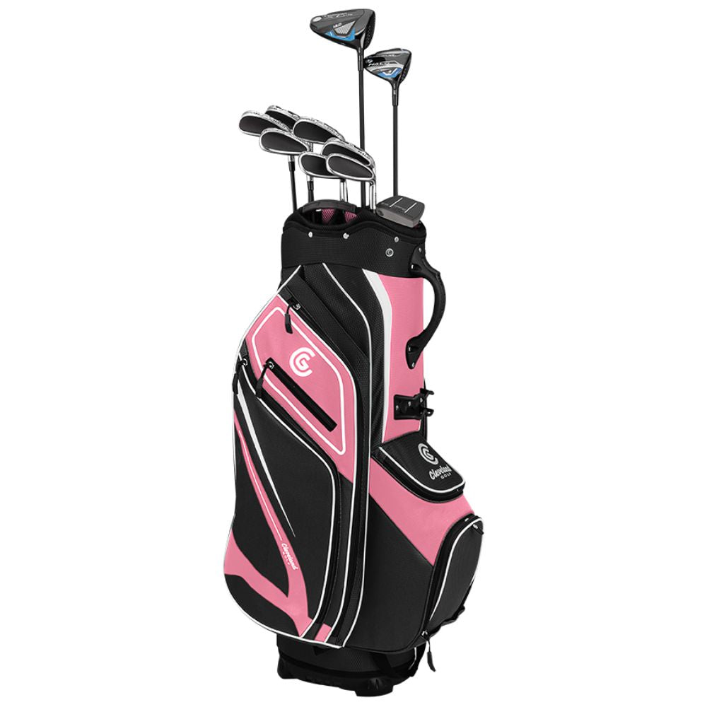 Cleveland Womens Launcher XL HALO 24 Complete Set Black/Pink Ladies Right Hand
