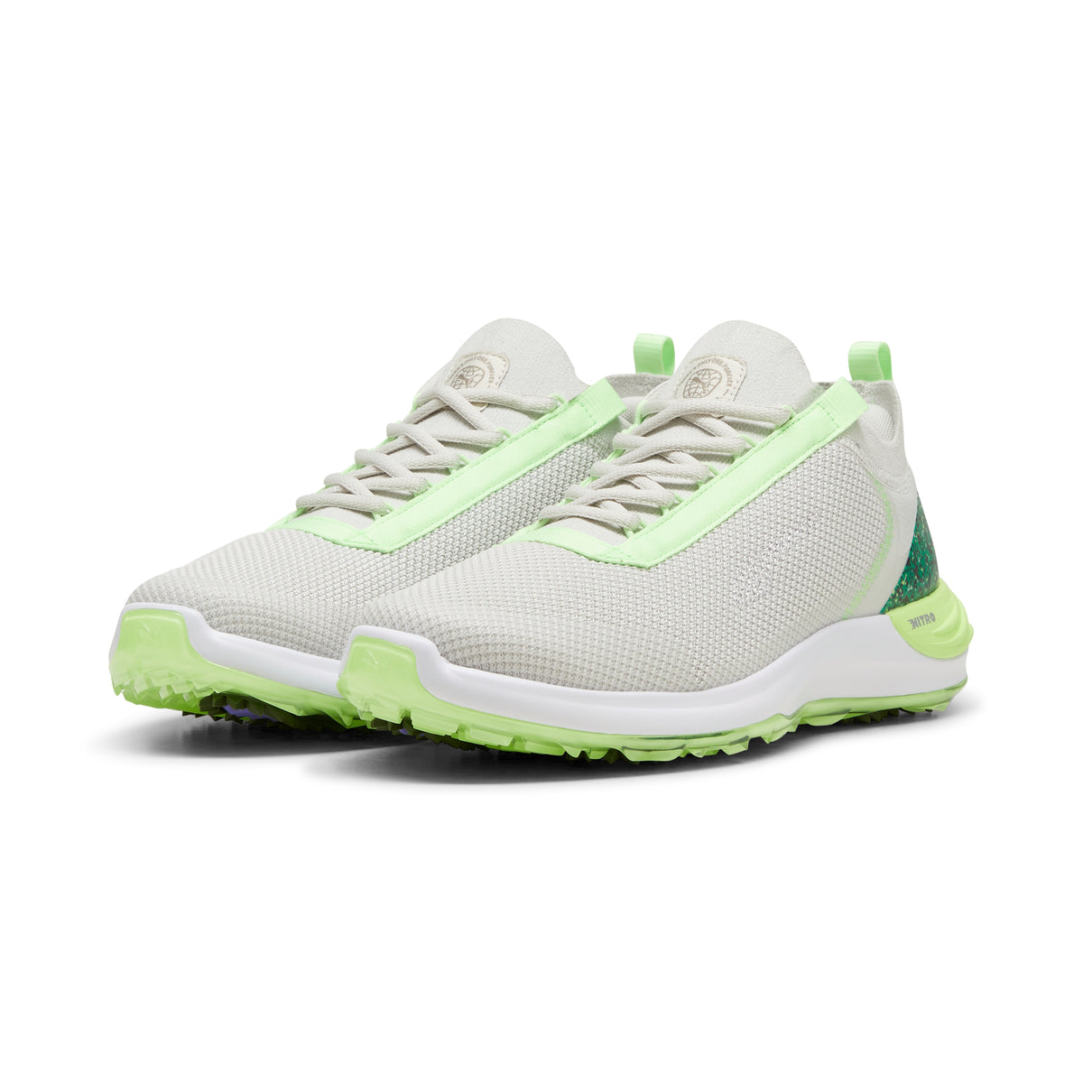 Puma Men&#39;s PHANTOMCAT NITRO Sport Golf Shoe - Vapor Gray/Speed Green