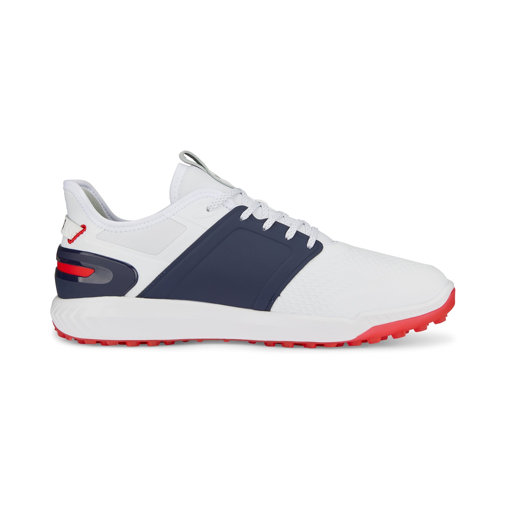 Puma Men's Ignite Elevate Wide Spikeless Golf Shoes - White/Navy