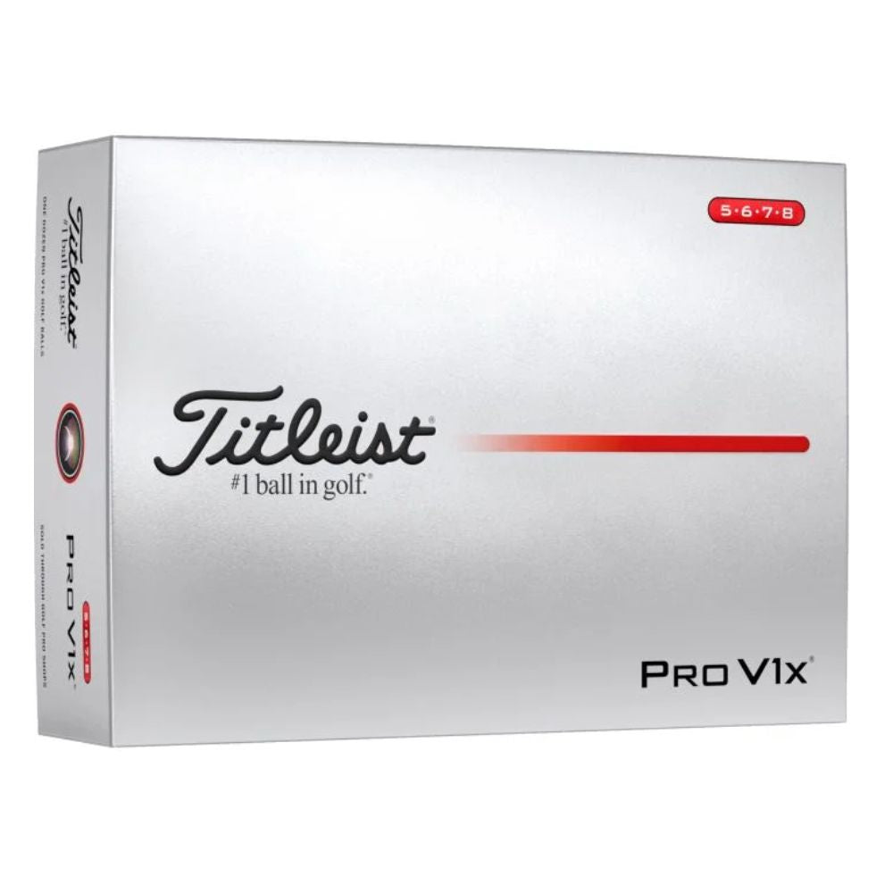 Titleist Pro V1x High Number Golf Balls White (1 Dozen) 2025