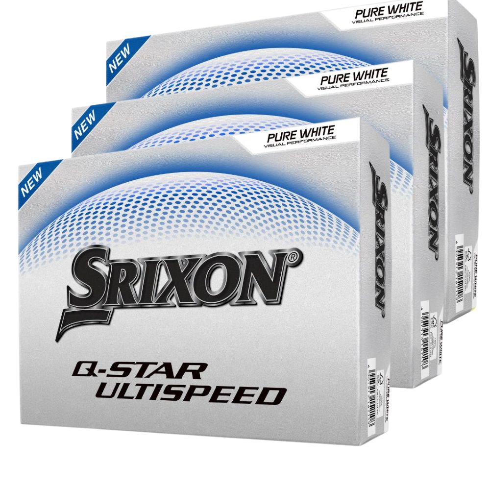 Srixon Q-Star Ultispeed White Golf Balls - Buy 2 Dozen, Get 1 Free