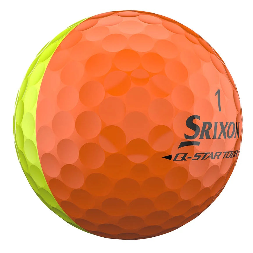 Srixon 2026 Q-StarTour 6 Divide Golf Balls Yellow/Orange - Buy 2 Dozen, Get 1 Free
