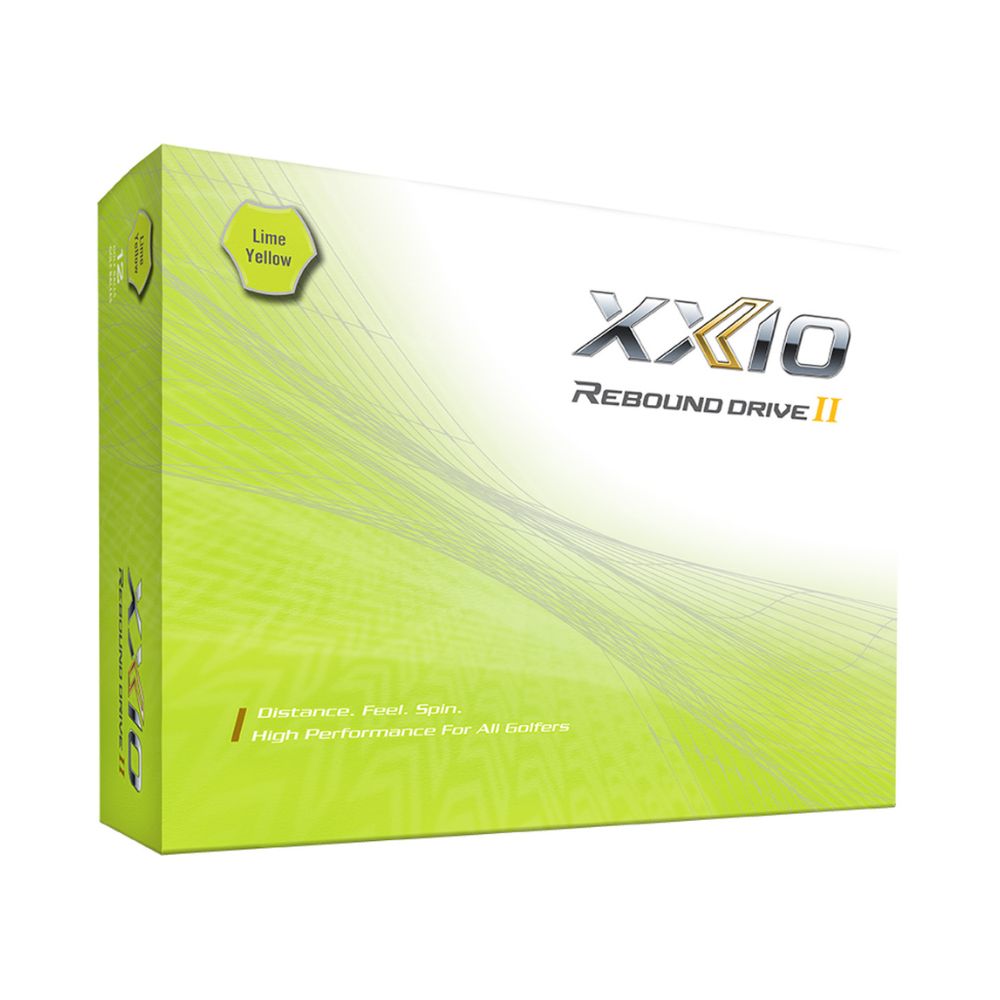 XXIO Rebound II Golf Balls Lady Premium Lime Yellow - 1 Dozen