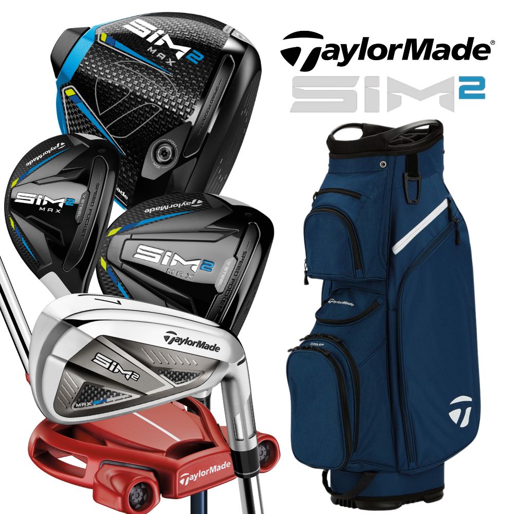 20-60代 人気ファッションブランド Max SIM2 TaylorMade Men's Golf 14 Club - Set Golf Complete クラブ