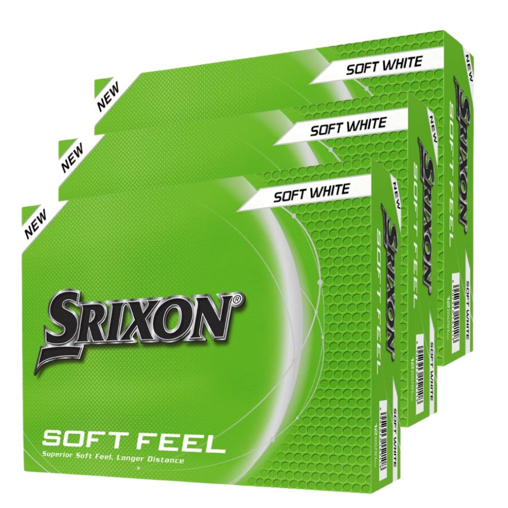 Srixon Soft Feel 14 White Golf Balls - Buy 2 Dozen, Get 1 Free