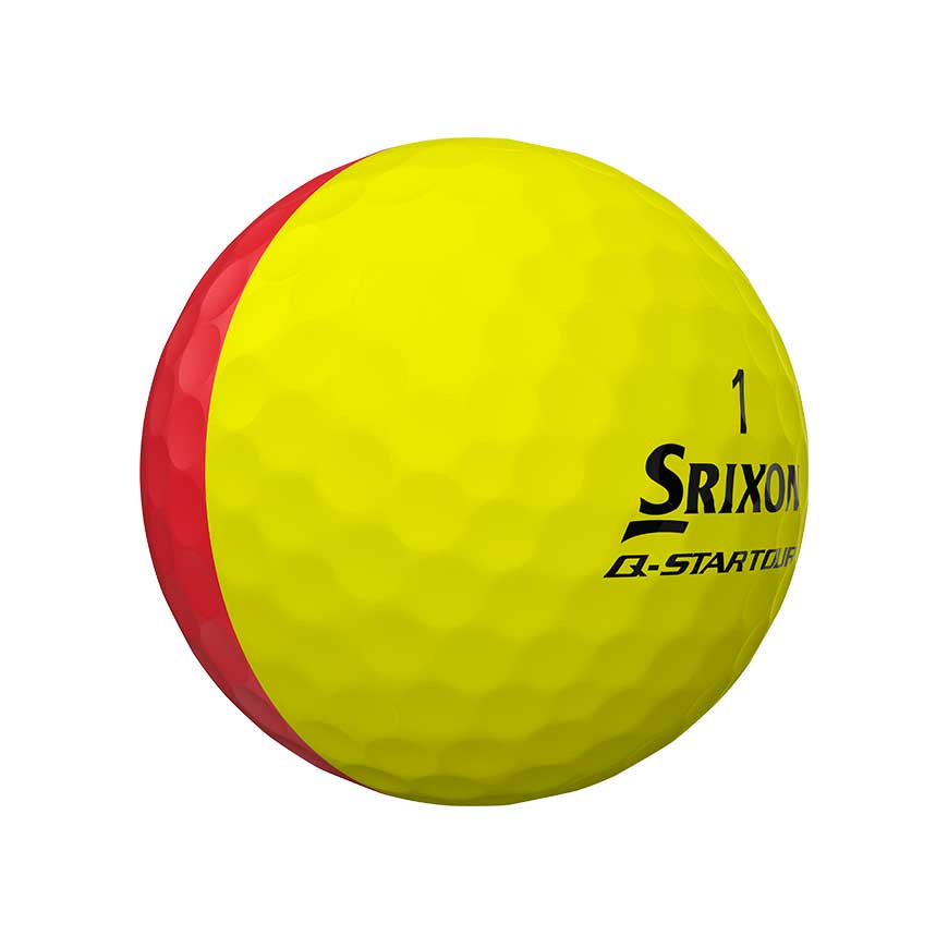 Srixon Q Star Tour Divide Golf Balls 3 Dozen - Brite Red/Yellow