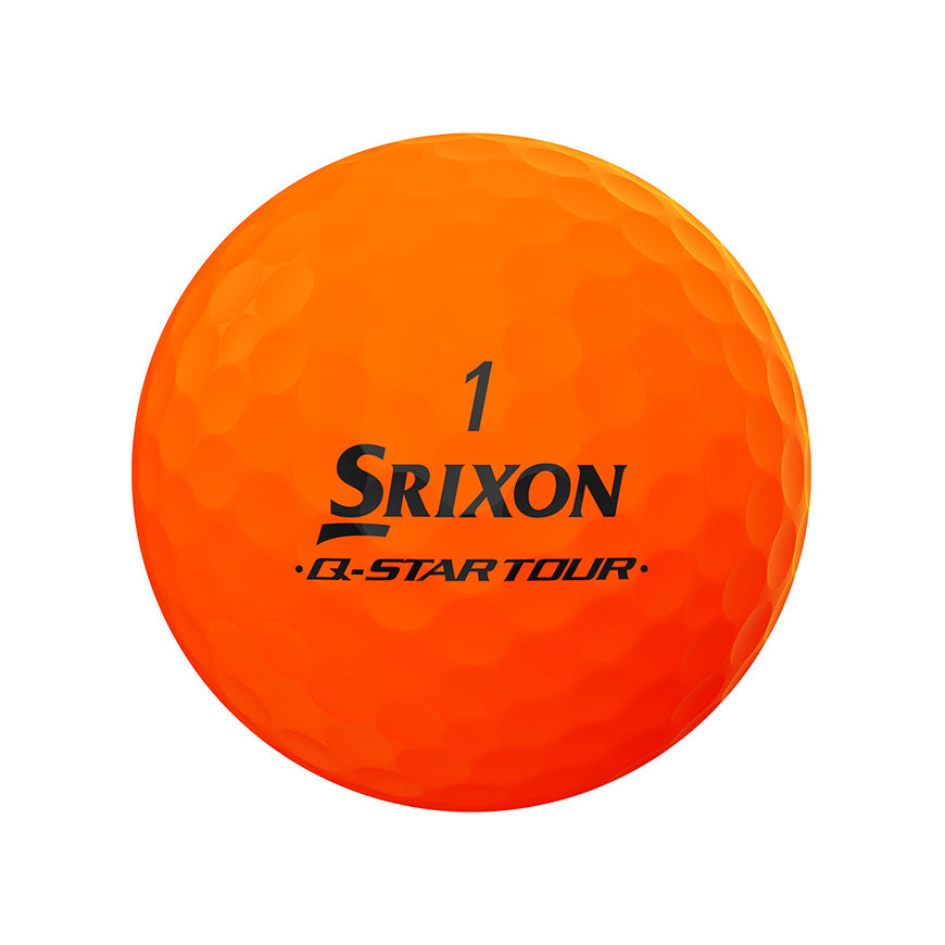 Srixon Q-Star Tour Divide 2 Golf Balls Yellow/Orange - Buy 2 Dozen, Get 1 Free