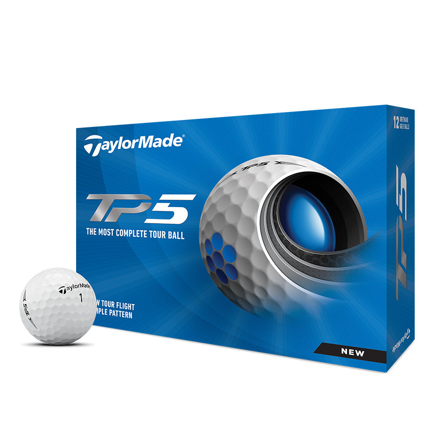 Taylormade TP5 White Golf Balls 1 Dozen